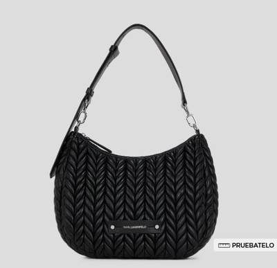 Bolso Karl hobo Weave blk
